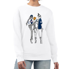 New York Yankees G-III 4Her by Carl Banks Women's Baseball Girls Fleece Pullover Sweatshirt White