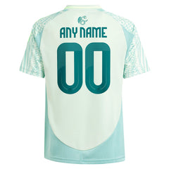 Mexico National Team Youth 2024 Away Replica Custom Jersey Green - Adidas