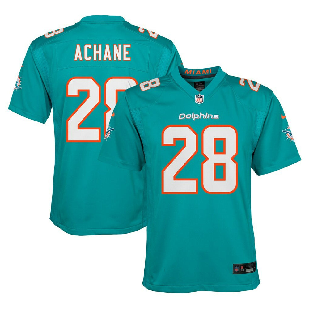 De��Von Achane Miami Dolphins Youth Game Jersey - Aqua