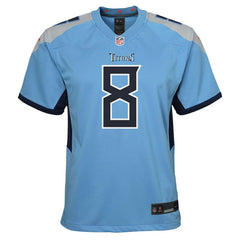 Will Levis Tennessee Titans Youth Game Jersey - Light Blue