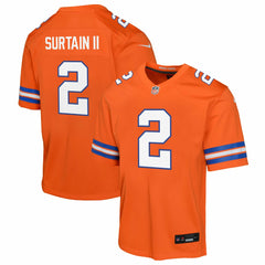 Patrick Surtain II Denver Broncos Youth Game Jersey - Orange