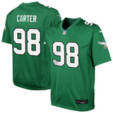 Jalen Carter Philadelphia Eagles Youth Game Jersey - Kelly Green