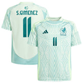 Santiago Giménez Mexico National Team Youth 2024 Away Replica Player Jersey Green - Adidas