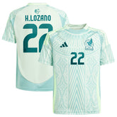 Hirving Lozano Mexico National Team Youth 2024 Away Replica Player Jersey Green - Adidas