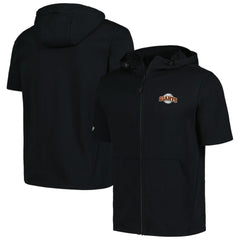 San Francisco Giants Levelwear Recruit Short Sleeve Full-Zip Hoodie Black