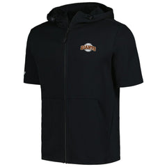 San Francisco Giants Levelwear Recruit Short Sleeve Full-Zip Hoodie Black