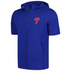 Philadelphia Phillies Levelwear Recruit Short Sleeve Full-Zip Hoodie Royal