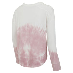 Pittsburgh Penguins Concepts Sport Women's Orchard Tie-Dye Long Sleeve Top Pink/White