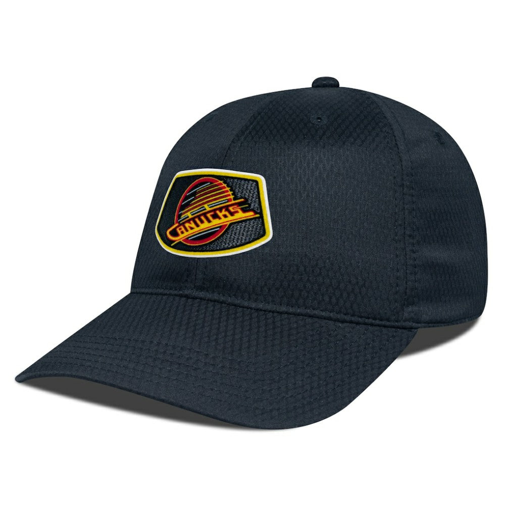 Vancouver Canucks Levelwear Retro Skylight Matrix Adjustable Hat Black