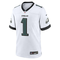 Jalen Hurts Philadelphia Eagles White Game Jersey - White