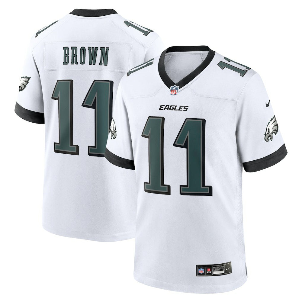 A.J. Brown Philadelphia Eagles White Game Jersey - White