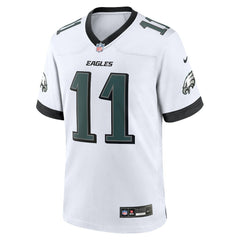 A.J. Brown Philadelphia Eagles White Game Jersey - White