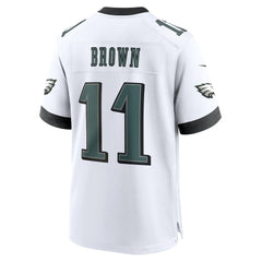 A.J. Brown Philadelphia Eagles White Game Jersey - White