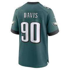 Jordan Davis Philadelphia Eagles Team Game Jersey - Midnight Green