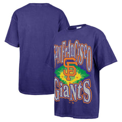 San Francisco Giants Women's Flashing Lights Boyfriend T-Shirt Navy | 47 brand