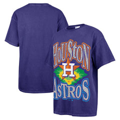 Houston Astros Women's Flashing Lights Boyfriend T-Shirt Navy | 47 brand