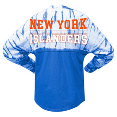 New York Islanders Spirit Jersey Unisex Crystal Half Dye Long Sleeve T-Shirt Royal