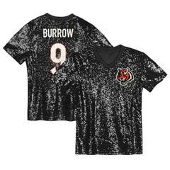 Joe Burrow Cincinnati Bengals Women's Player Name & Number V-Neck Fashion Jersey - Black cheap