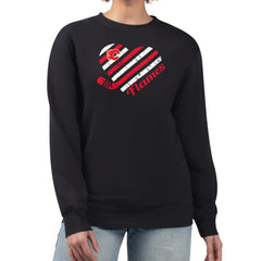 Calgary Flames G-III 4Her by Carl Banks Women's Heart Graphic Pullover Sweatshirt Black