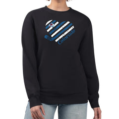 Colorado Avalanche G-III 4Her by Carl Banks Women's Heart Graphic Pullover Sweatshirt Black