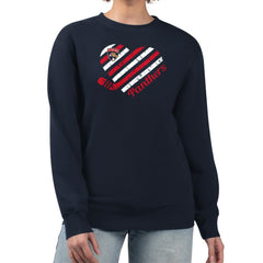 Florida Panthers G-III 4Her by Carl Banks Women's Heart Graphic Pullover Sweatshirt Navy