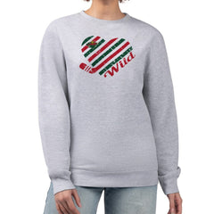 Minnesota Wild G-III 4Her by Carl Banks Women's Heart Graphic Pullover Sweatshirt Heather Gray