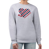 Montreal Canadiens G-III 4Her by Carl Banks Women's Heart Graphic Pullover Sweatshirt Heather Gray