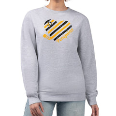 Pittsburgh Penguins G-III 4Her by Carl Banks Women's Heart Graphic Pullover Sweatshirt Heather Gray