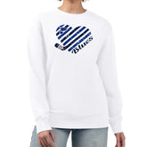 St. Louis Blues G-III 4Her by Carl Banks Women's Heart Graphic Pullover Sweatshirt White