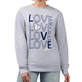 Tampa Bay Lightning G-III 4Her by Carl Banks Women's Lots Of Love Team Logo Graphic Pullover Sweatshirt Heather Gray