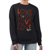 Philadelphia Flyers G-III 4Her by Carl Banks Women's Lots Of Love Team Logo Graphic Pullover Sweatshirt Black