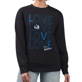 Colorado Avalanche G-III 4Her by Carl Banks Women's Lots Of Love Team Logo Graphic Pullover Sweatshirt Black