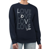 Tampa Bay Lightning G-III 4Her by Carl Banks Women's Lots Of Love Team Logo Graphic Pullover Sweatshirt Navy