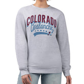 Colorado Avalanche G-III 4Her by Carl Banks Women's Filigree Team Graphic Fleece Pullover Sweatshirt Heather Gray