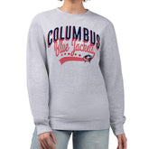 Columbus Blue Jackets G-III 4Her by Carl Banks Women's Filigree Team Graphic Fleece Pullover Sweatshirt Heather Gray