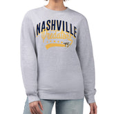 Nashville Predators G-III 4Her by Carl Banks Women's Filigree Team Graphic Fleece Pullover Sweatshirt Heather Gray