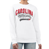 Carolina Hurricanes G-III 4Her by Carl Banks Women's Filigree Team Graphic Fleece Pullover Sweatshirt White