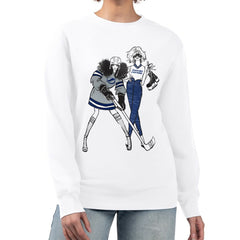 Tampa Bay Lightning G-III 4Her by Carl Banks Women's Hockey Girls Team Graphic Fleece Pullover Sweatshirt White