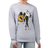 Pittsburgh Penguins G-III 4Her by Carl Banks Women's Hockey Girls Team Graphic Fleece Pullover Sweatshirt Heather Gray