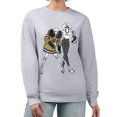 Vegas Golden Knights G-III 4Her by Carl Banks Women's Hockey Girls Team Graphic Fleece Pullover Sweatshirt Heather Gray