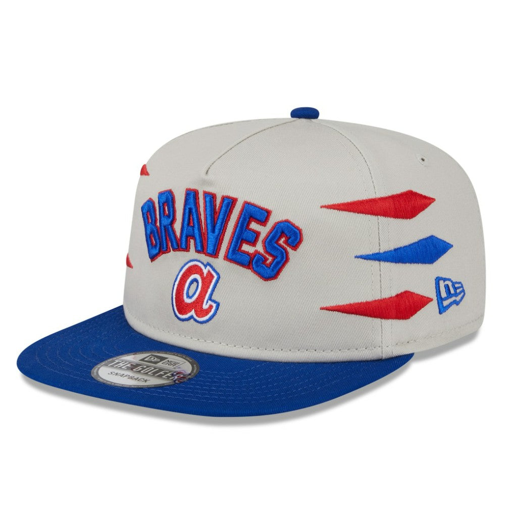 Atlanta Braves Iron Golfer Snapback Hat Cream | New Era