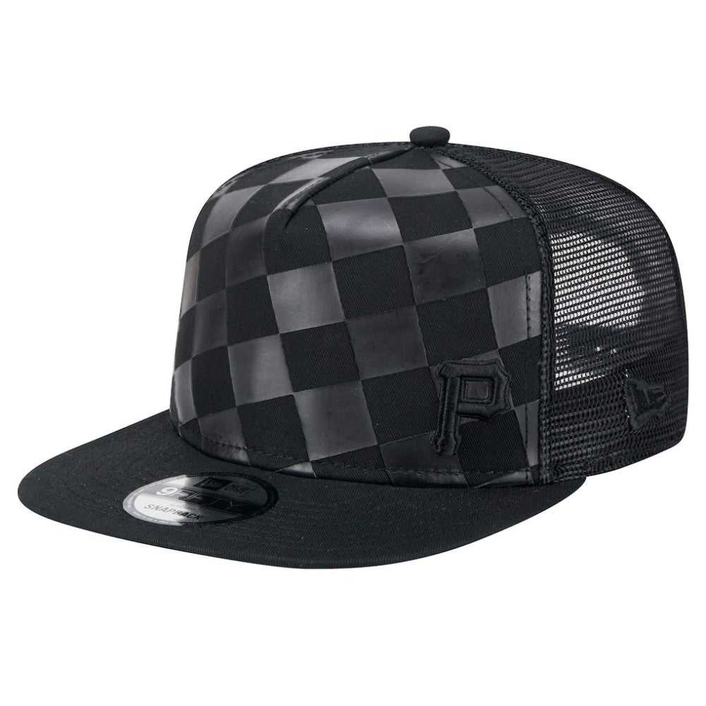 Pittsburgh Pirates Score Check 9FIFTY A-Frame Trucker Snapback Hat Black | New Era