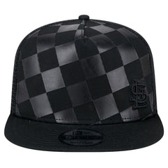St. Louis Cardinals Score Check 9FIFTY A-Frame Trucker Snapback Hat Black | New Era