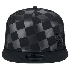 Chicago White Sox Score Check 9FIFTY A-Frame Trucker Snapback Hat Black | New Era
