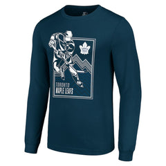 Toronto Maple Leafs Starter Player Grid Long Sleeve T-Shirt Blue
