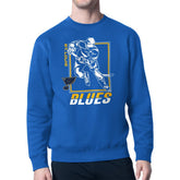 St. Louis Blues Starter Player Grid Fleece Pullover Sweatshirt Blue