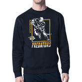 Nashville Predators Starter Player Grid Fleece Pullover Sweatshirt Navy