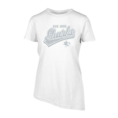 San Jose Sharks Levelwear Women's Birch Sweep T-Shirt White
