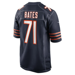 Ryan Bates Chicago Bears Game Jersey - Navy