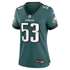 Zack Baun Philadelphia Eagles Women's Game Jersey - Midnight Green